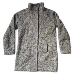 J.Crew Tweed Wool Blend Car Coat 2 Dark Academia Quiet Luxury Preppy Minimalist